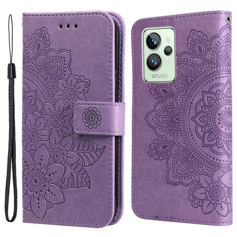 Folio Cover Realme GT2 Pro Mandala Strappy