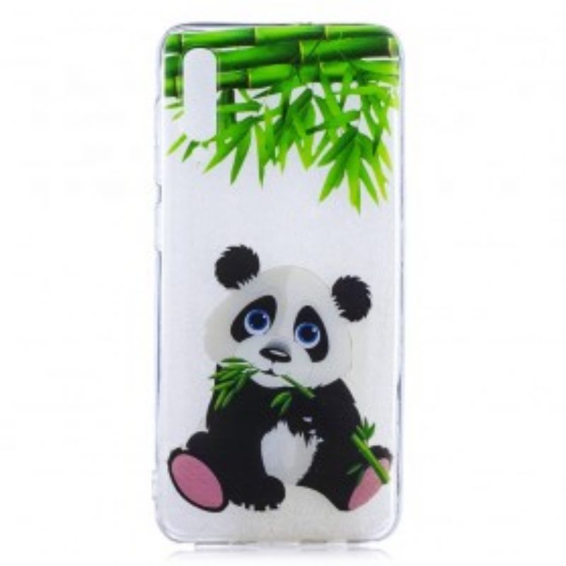 Cover Samsung Galaxy A50 Panda Senza Cuciture Mangiare