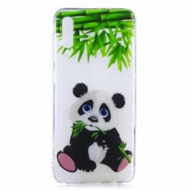 Cover Samsung Galaxy A50 Panda Senza Cuciture Mangiare