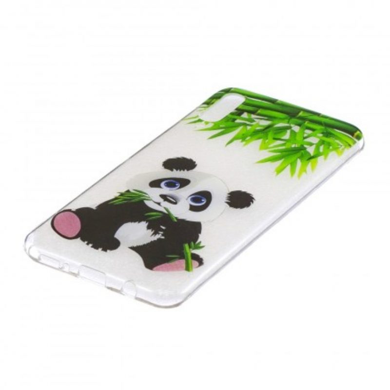 Cover Samsung Galaxy A50 Panda Senza Cuciture Mangiare