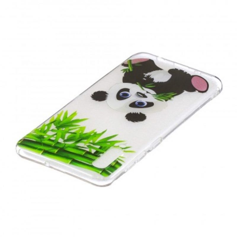 Cover Samsung Galaxy A50 Panda Senza Cuciture Mangiare