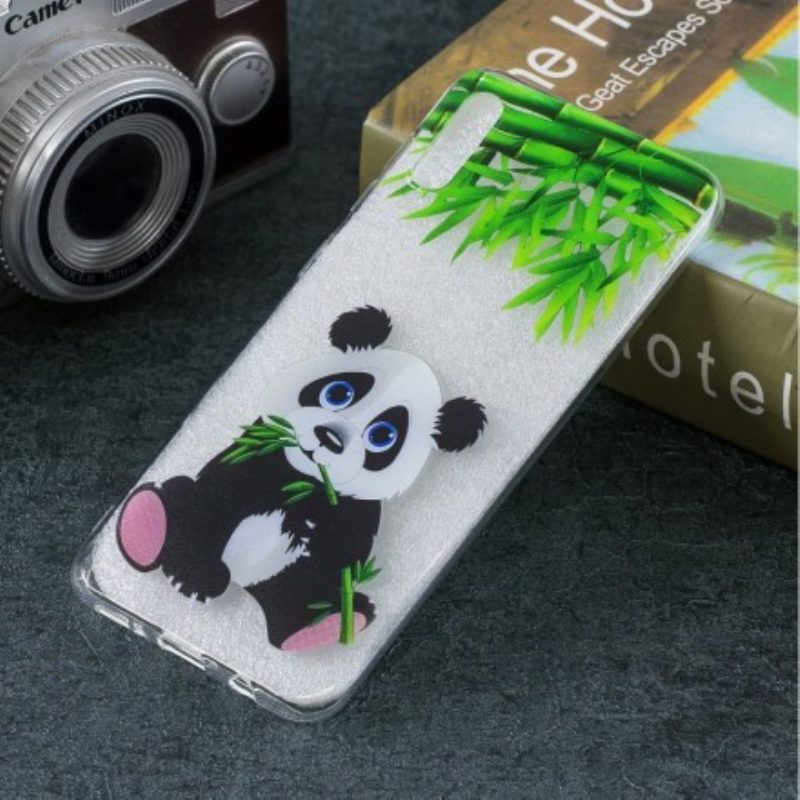 Cover Samsung Galaxy A50 Panda Senza Cuciture Mangiare