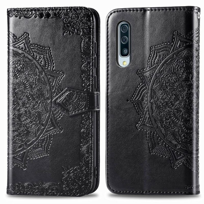 Custodia in pelle Samsung Galaxy A50 Mandala Medioevo