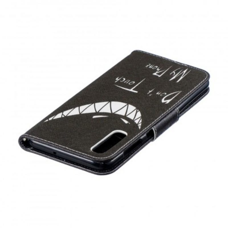 Custodia in pelle Samsung Galaxy A50 Telefono Del Diavolo