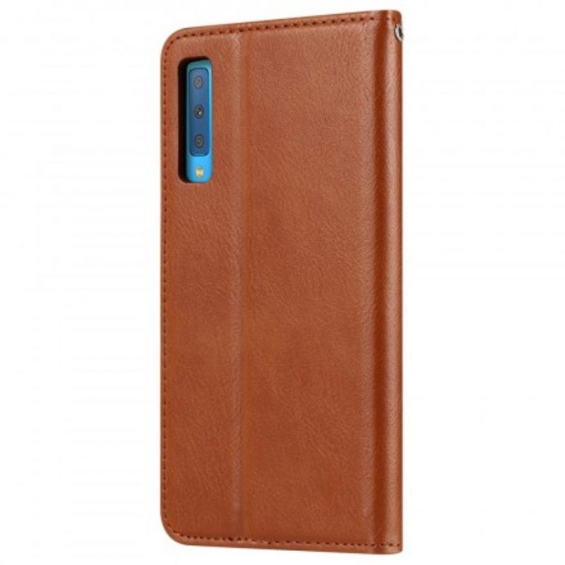 Folio Cover Samsung Galaxy A50 Custodia in pelle Portacarte In Ecopelle