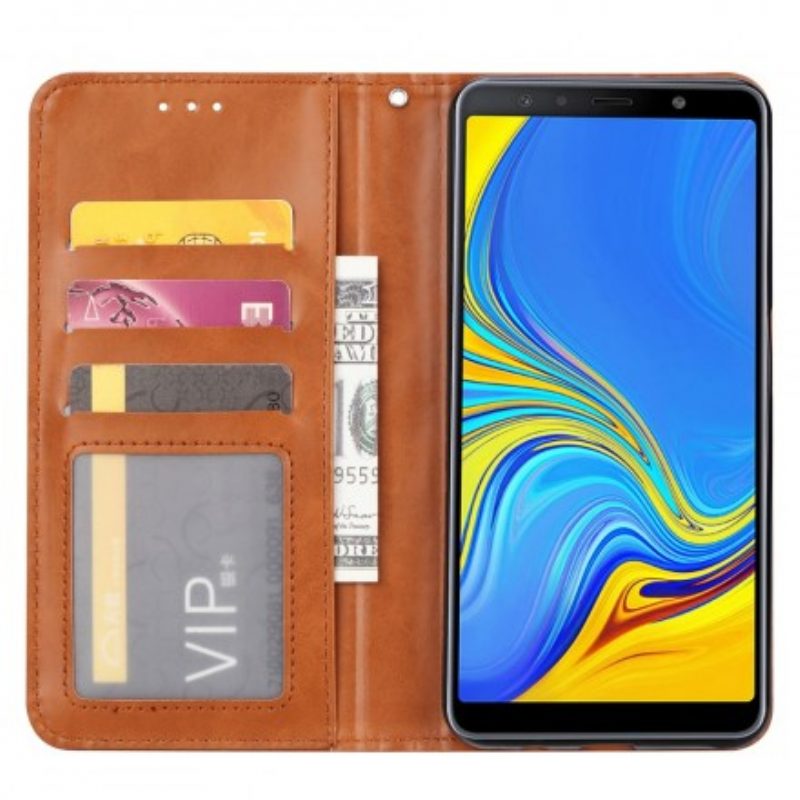 Folio Cover Samsung Galaxy A50 Custodia in pelle Portacarte In Ecopelle