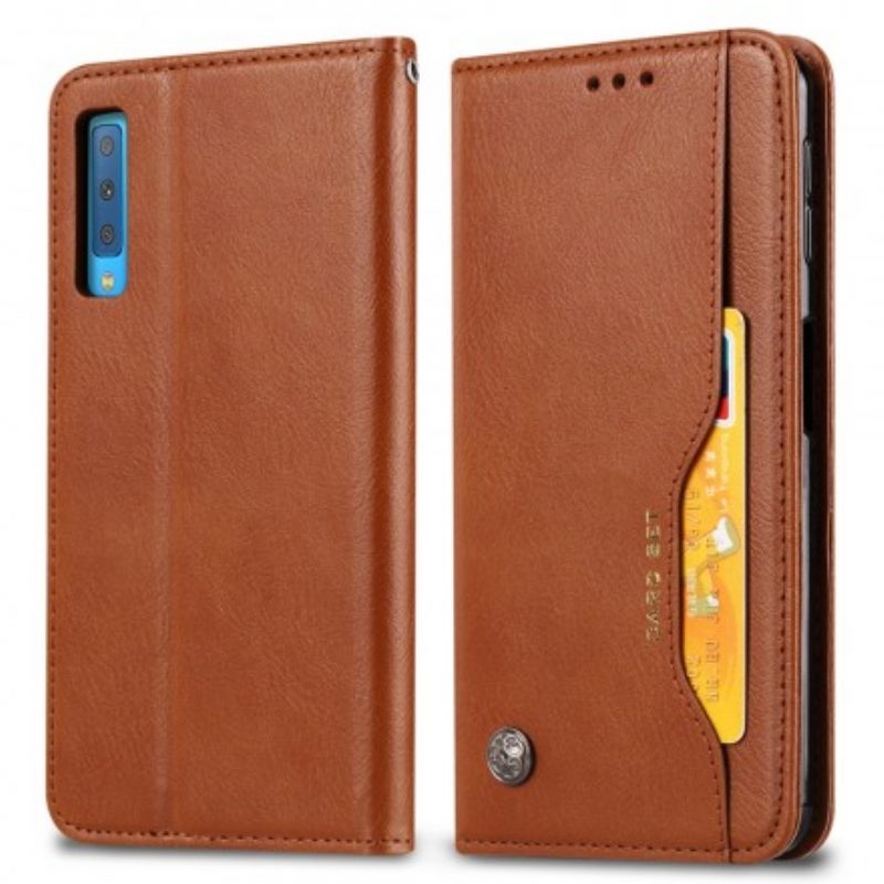 Folio Cover Samsung Galaxy A50 Custodia in pelle Portacarte In Ecopelle