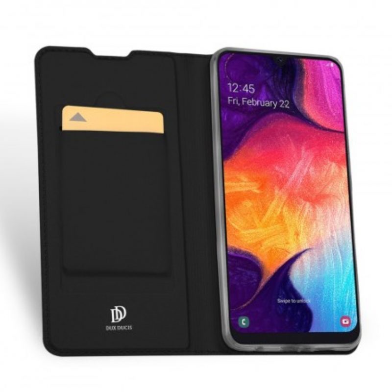 Folio Cover Samsung Galaxy A50 Custodia in pelle Serie Di Prima Classe