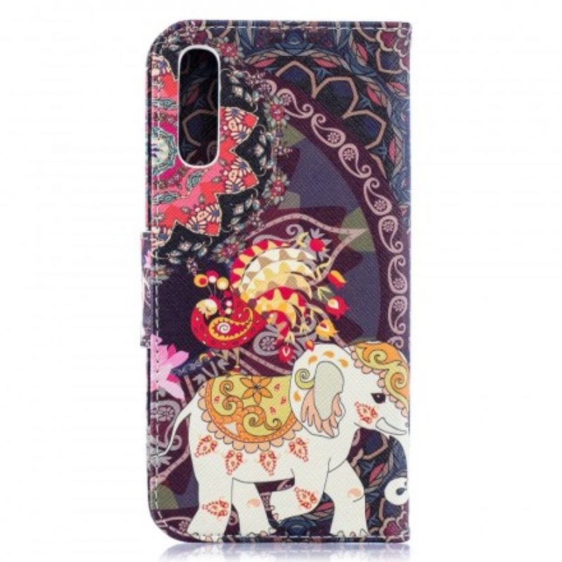 Folio Cover Samsung Galaxy A50 Mandala Di Elefanti Etnici