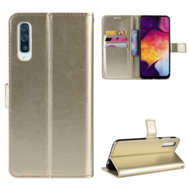 Folio Cover Samsung Galaxy A50 Quadrato In Ecopelle