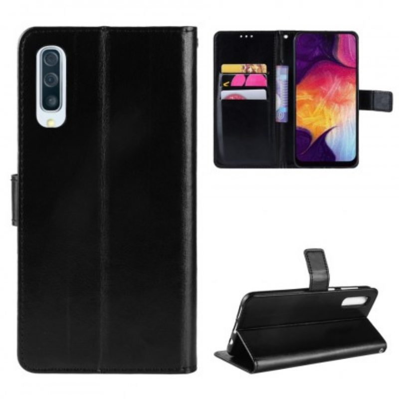 Folio Cover Samsung Galaxy A50 Quadrato In Ecopelle