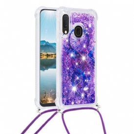 Cover Samsung Galaxy A20e Acchiappasogni Con Coulisse Con Paillettes