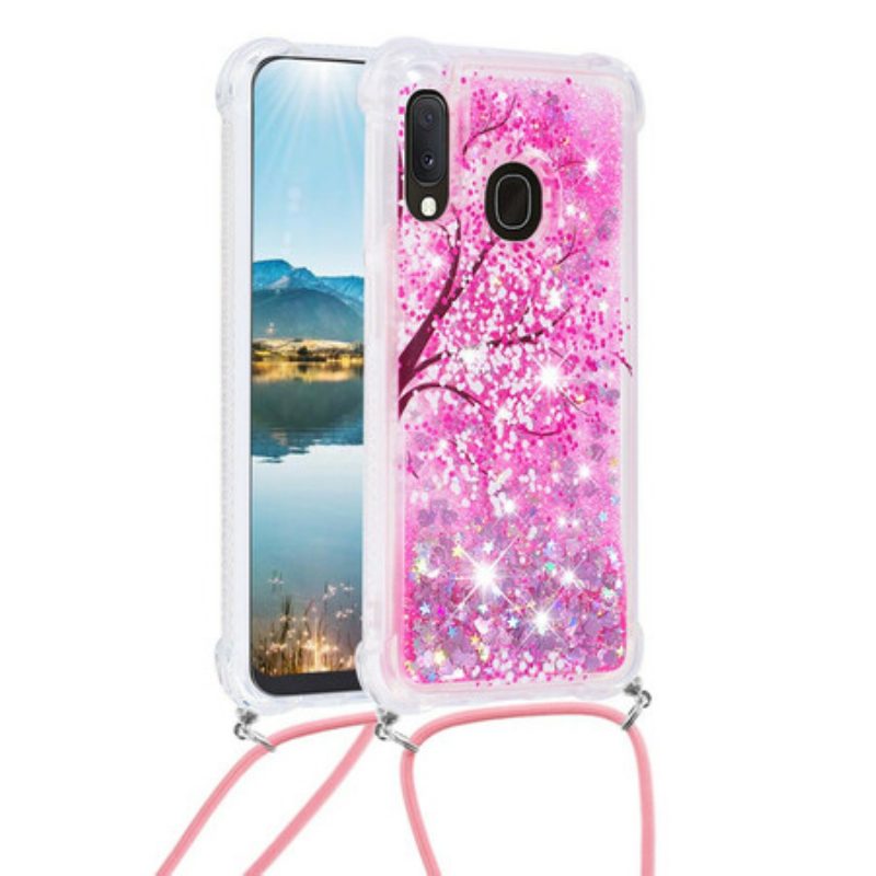 Cover Samsung Galaxy A20e Albero Con Coulisse Di Paillettes