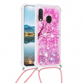 Cover Samsung Galaxy A20e Albero Con Coulisse Di Paillettes