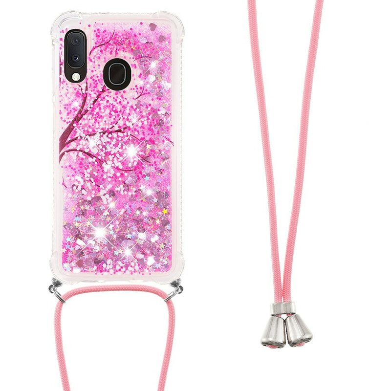 Cover Samsung Galaxy A20e Albero Con Coulisse Di Paillettes