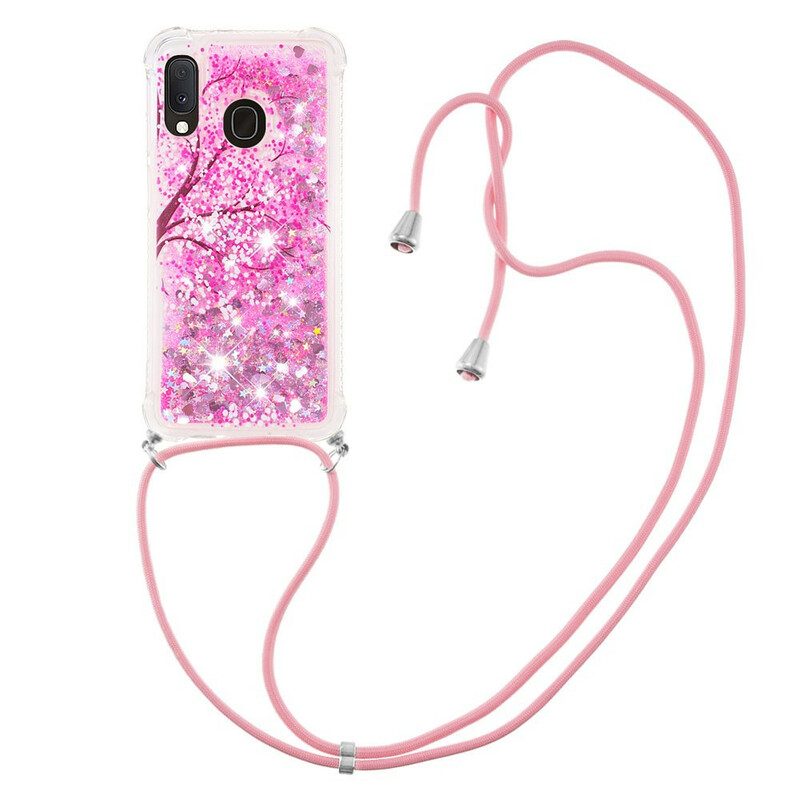 Cover Samsung Galaxy A20e Albero Con Coulisse Di Paillettes