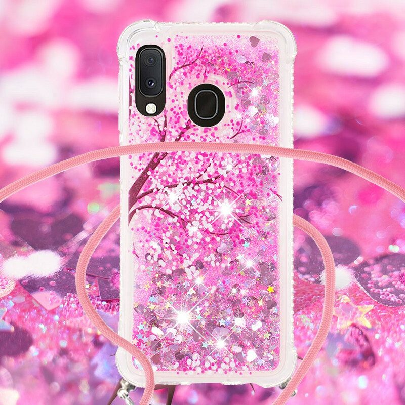 Cover Samsung Galaxy A20e Albero Con Coulisse Di Paillettes