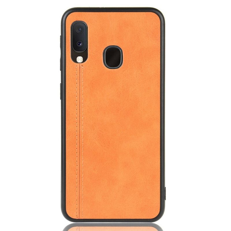 Cover Samsung Galaxy A20e Effetto Pelle Couture