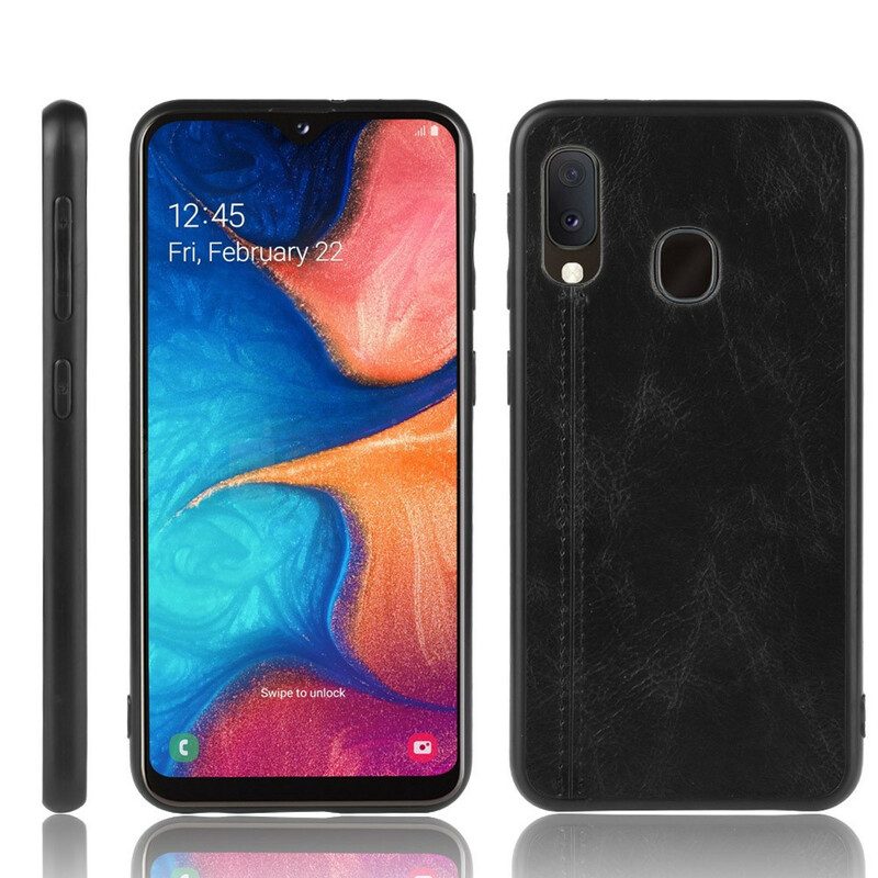 Cover Samsung Galaxy A20e Effetto Pelle Couture