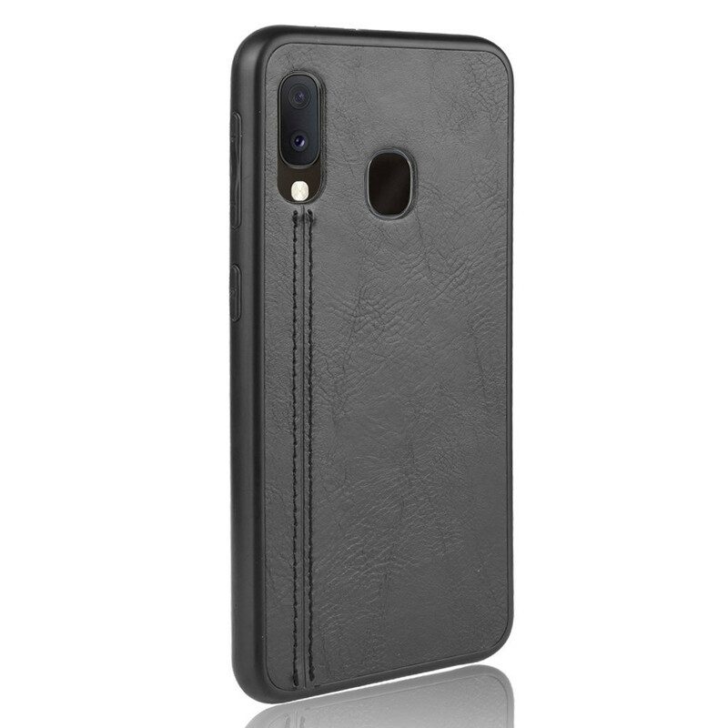 Cover Samsung Galaxy A20e Effetto Pelle Couture