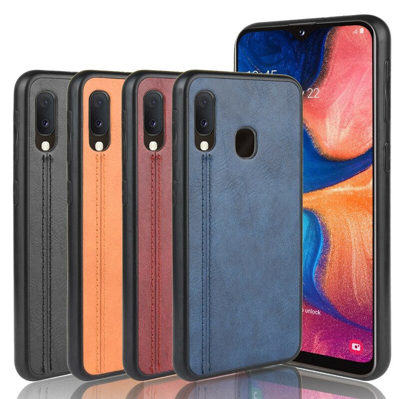 Cover Samsung Galaxy A20e Effetto Pelle Couture