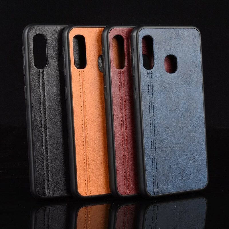 Cover Samsung Galaxy A20e Effetto Pelle Couture