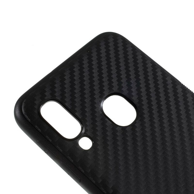 Cover Samsung Galaxy A20e Fibra Di Carbonio