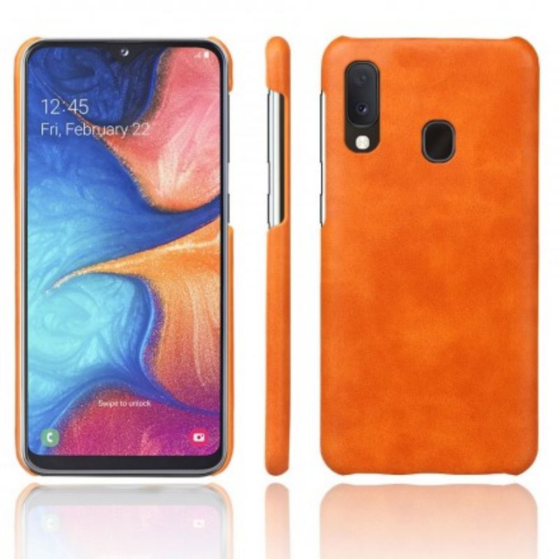 Cover Samsung Galaxy A20e Litchi Performance Effetto Pelle