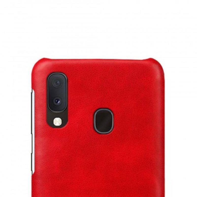 Cover Samsung Galaxy A20e Litchi Performance Effetto Pelle