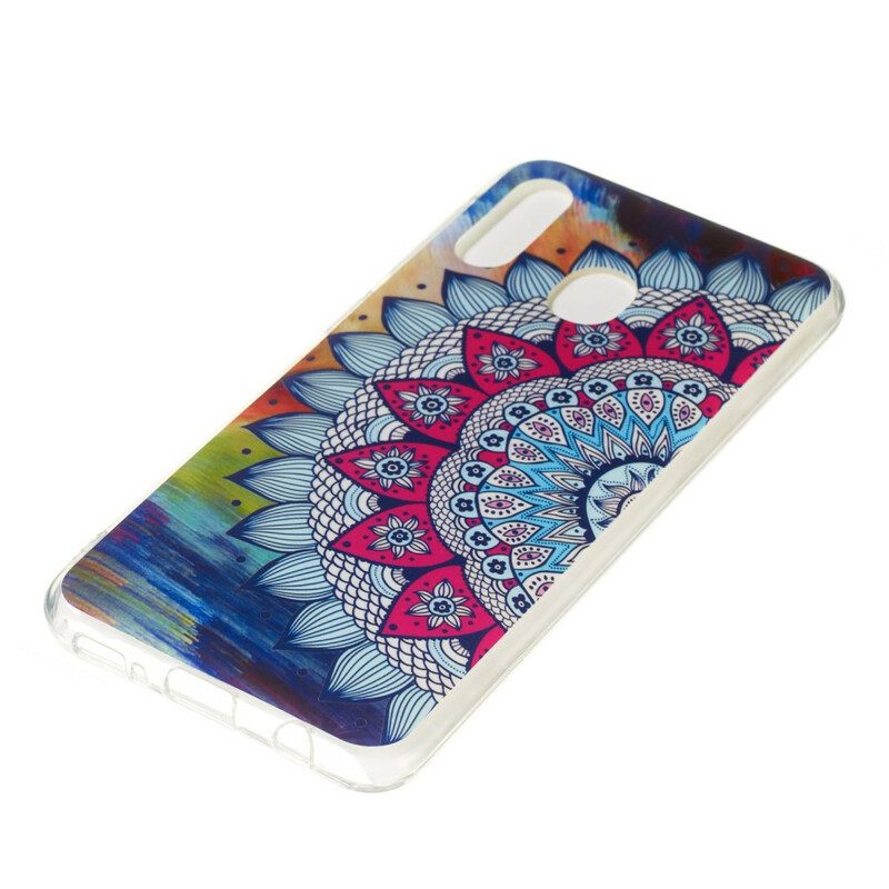 Cover Samsung Galaxy A20e Mandala Colorato Fluorescente