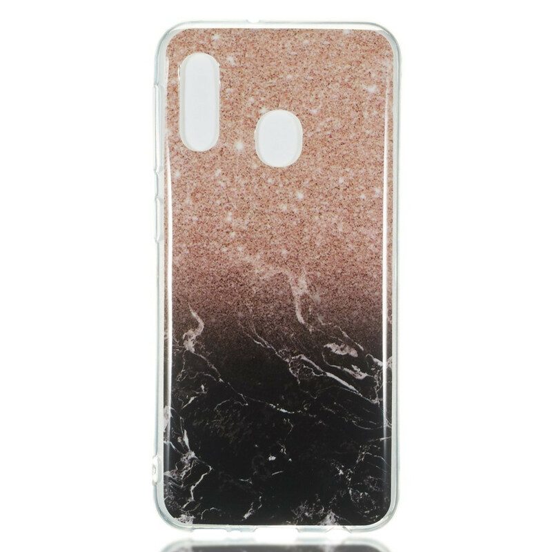 Cover Samsung Galaxy A20e Marmo Glitterato