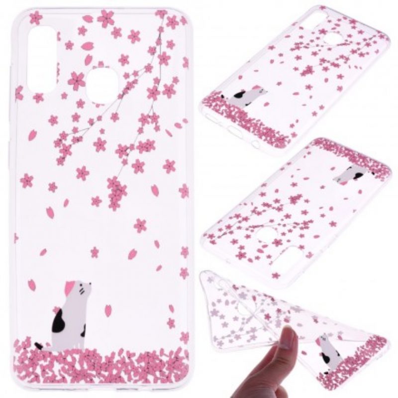 Cover Samsung Galaxy A20e Petali E Gatto