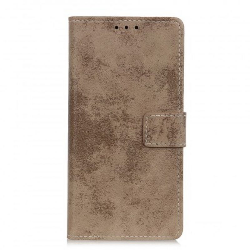 Custodia in pelle Samsung Galaxy A20e Effetto Pelle Vintage