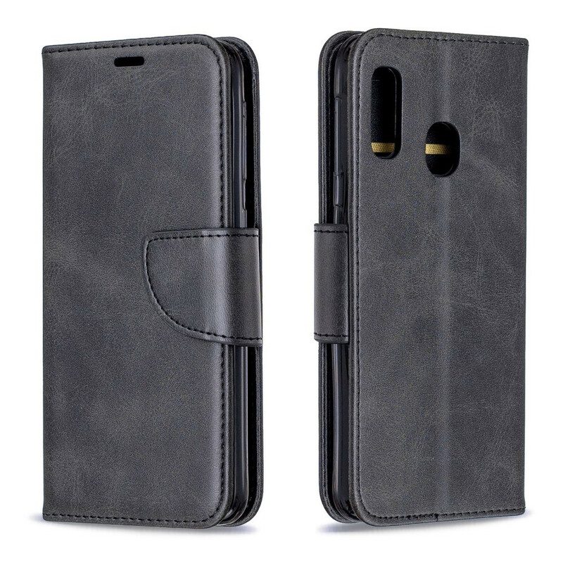 Custodia in pelle Samsung Galaxy A20e Folio Cover Lembo Liscio Obliquo