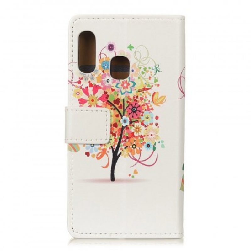 Folio Cover Samsung Galaxy A20e Albero In Fiore