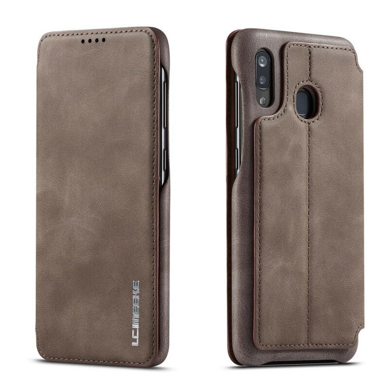 Folio Cover Samsung Galaxy A20e Custodia in pelle Lc.imeeke Effetto Pelle