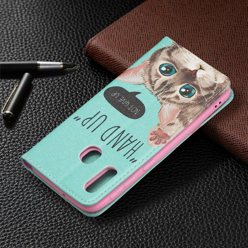 Folio Cover Samsung Galaxy A20e Custodia in pelle Mano In Alto