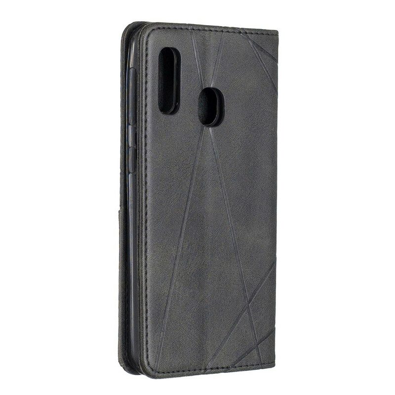 Folio Cover Samsung Galaxy A20e Custodia in pelle Stile D'artista