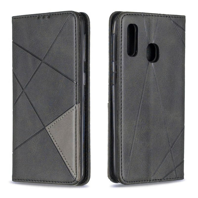 Folio Cover Samsung Galaxy A20e Custodia in pelle Stile D'artista