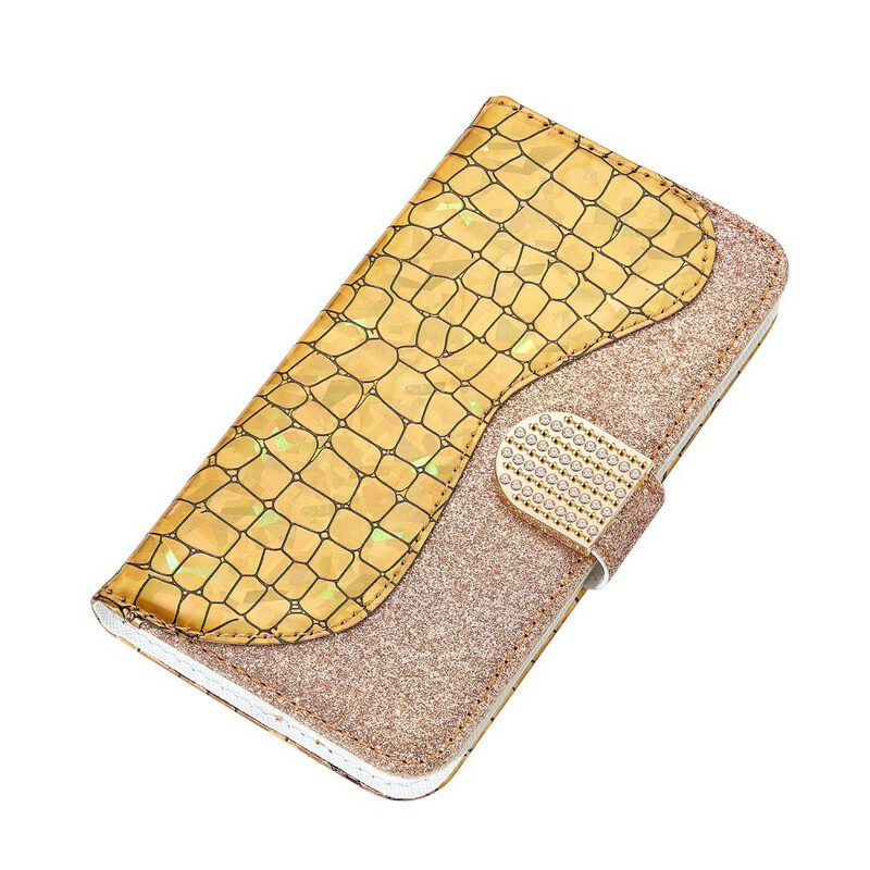 Folio Cover Samsung Galaxy A20e Diamanti Coccodrillo