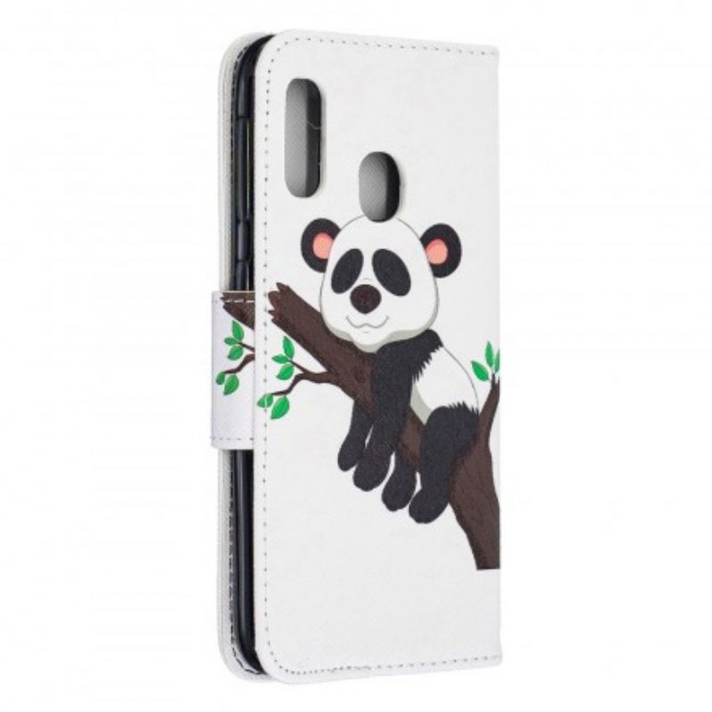 Folio Cover Samsung Galaxy A20e Panda Pigro