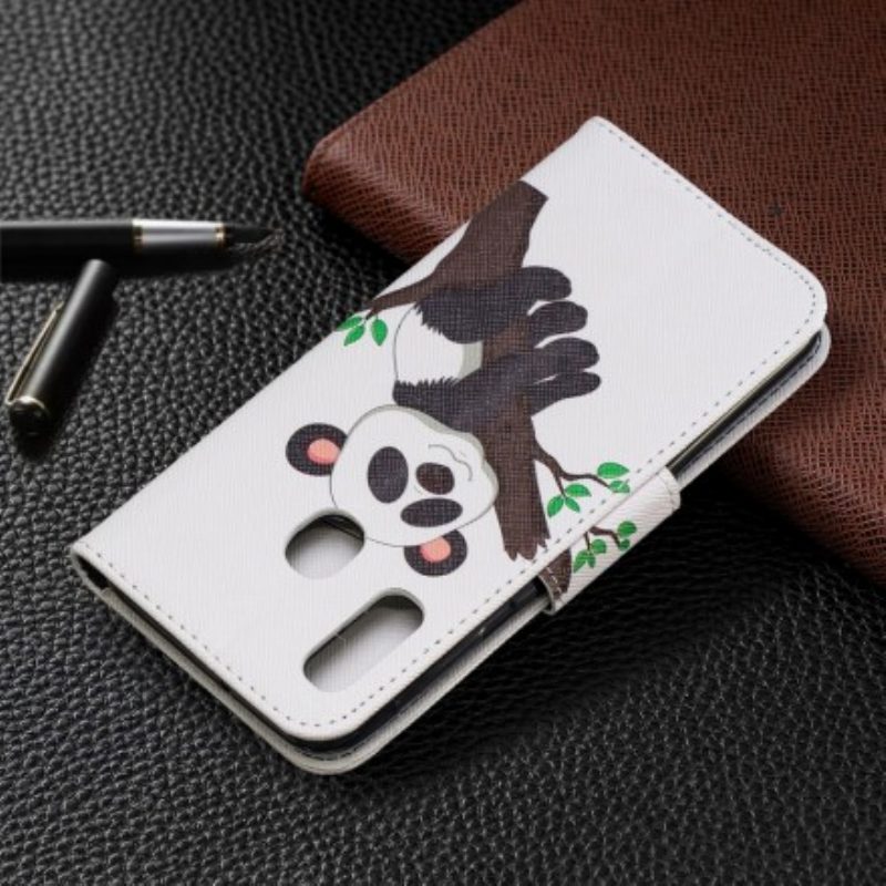 Folio Cover Samsung Galaxy A20e Panda Pigro