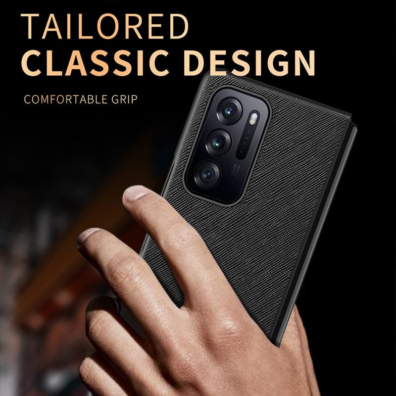 Cover Oppo Find N Design In Pelle Testurizzata