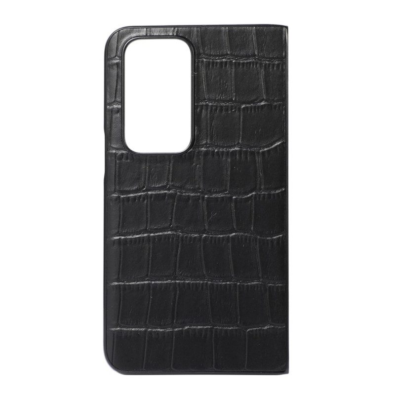 Cover Oppo Find N Pelle Di Design In Vera Pelle Di Coccodrillo