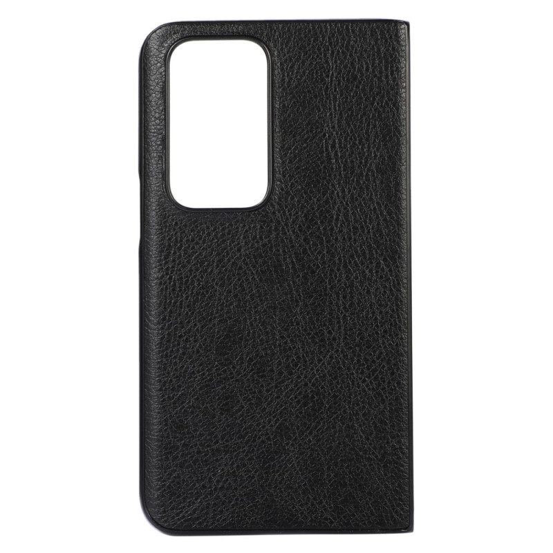 Cover Oppo Find N Stile In Pelle Litchi