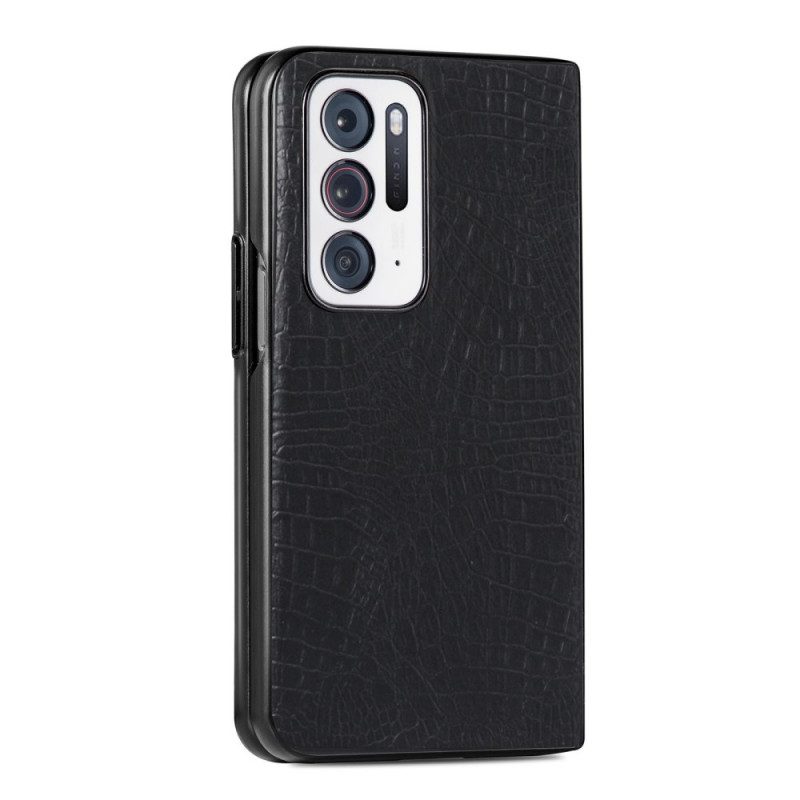 Cover Oppo Find N Stile Pelle Di Coccodrillo