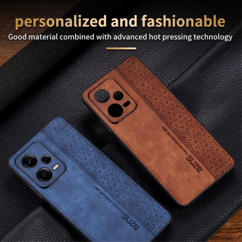 Cover Xiaomi Redmi Note 12 Pro Plus Azns Effetto Pelle