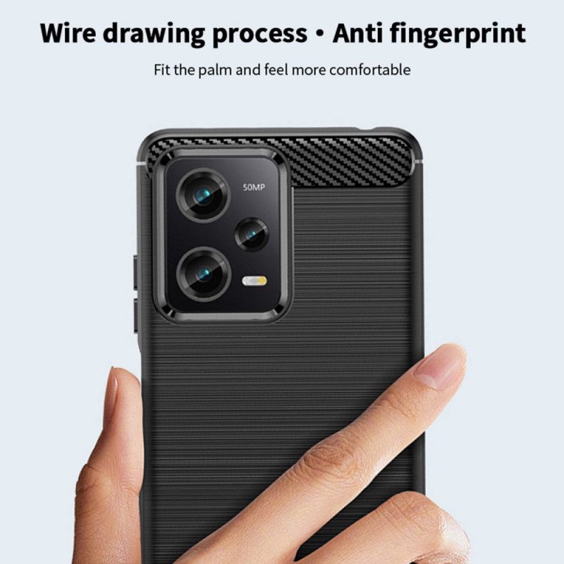 Cover Xiaomi Redmi Note 12 Pro Plus Fibra Di Carbonio Spazzolata