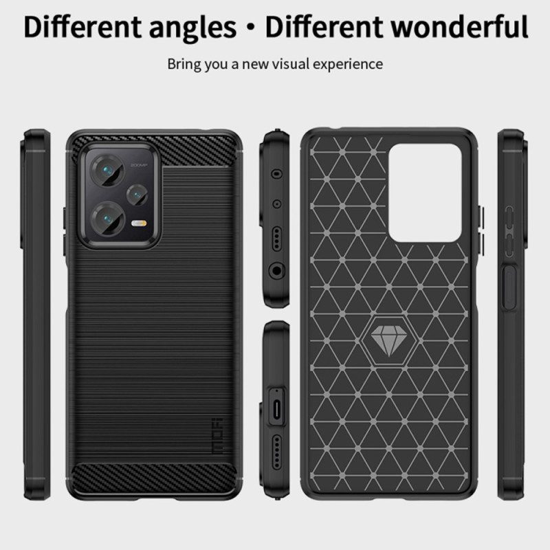 Cover Xiaomi Redmi Note 12 Pro Plus Fibra Di Carbonio Spazzolata