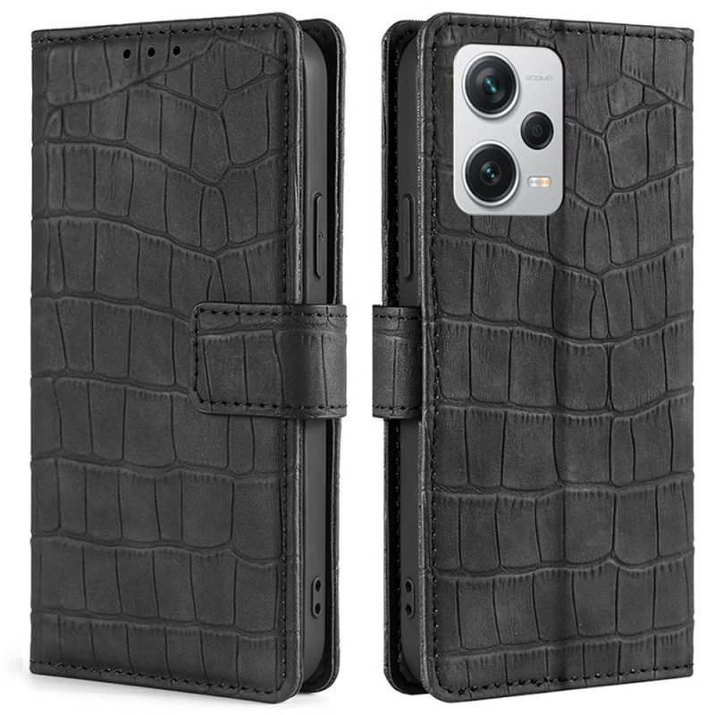 Custodia A Portafoglio Xiaomi Redmi Note 12 Pro Plus Coccodrillo